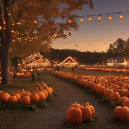 Twilight Pumpkin Picking