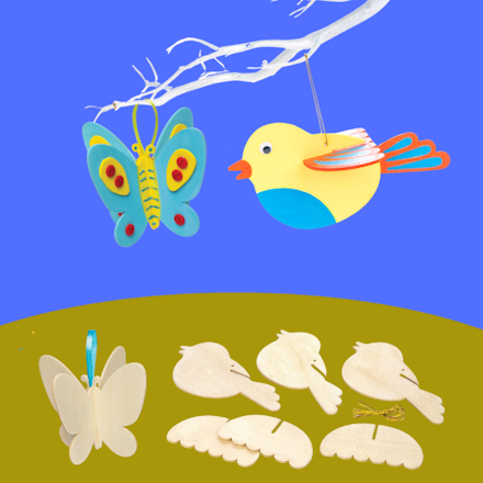 Make and Paint Birds or Butterflies
